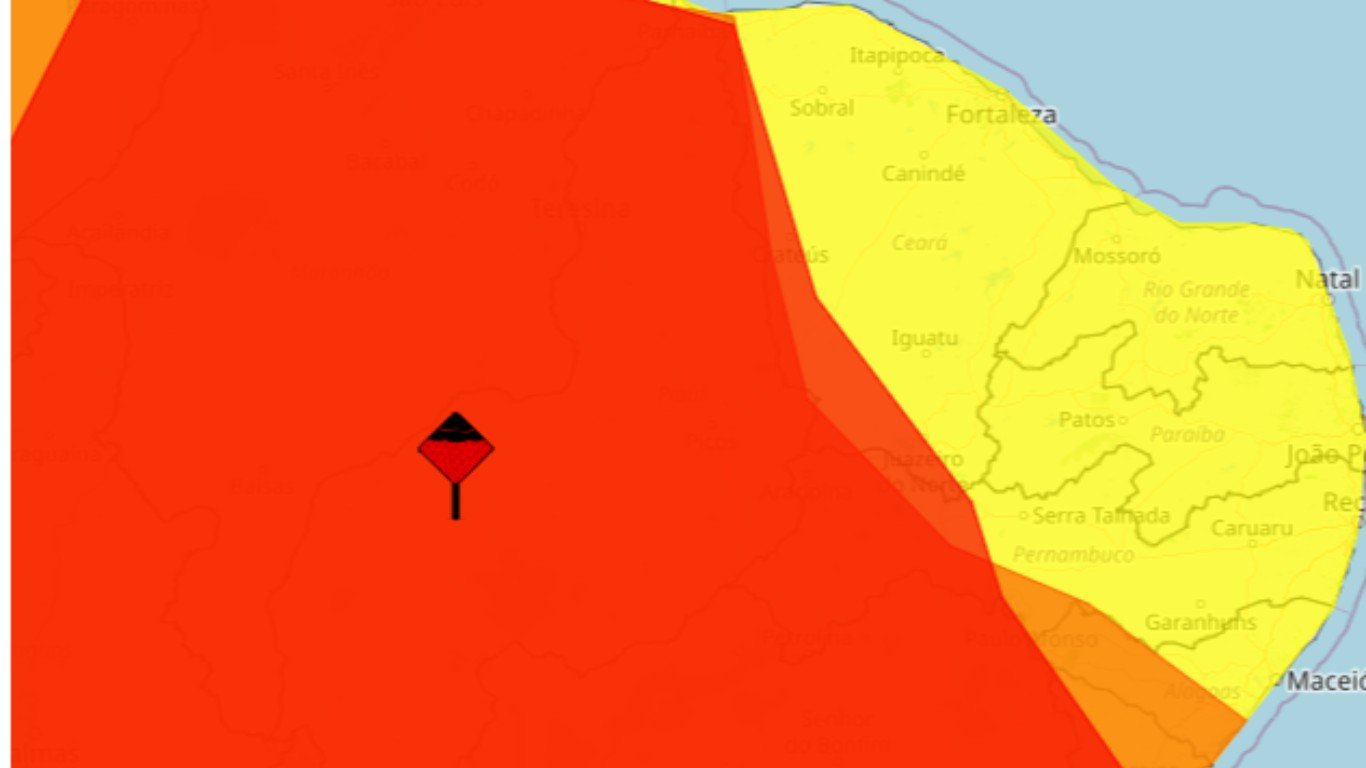 Inmet renova alertas de chuvas intensas e ventos fortes para Pernambuco
