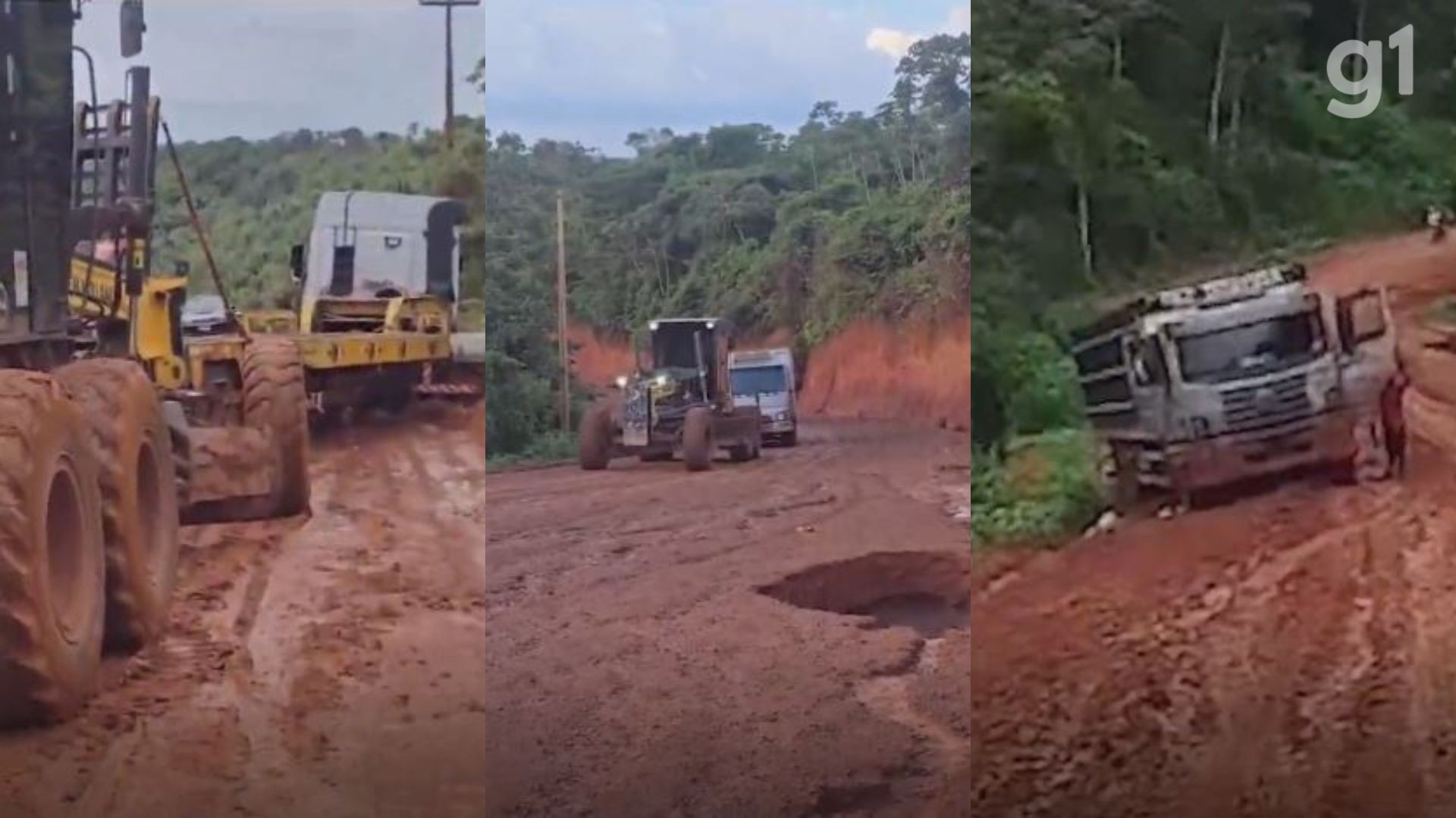Caminhões São Rebocados por Tratores na MA-008 Devido a Más Condições no Maranhão