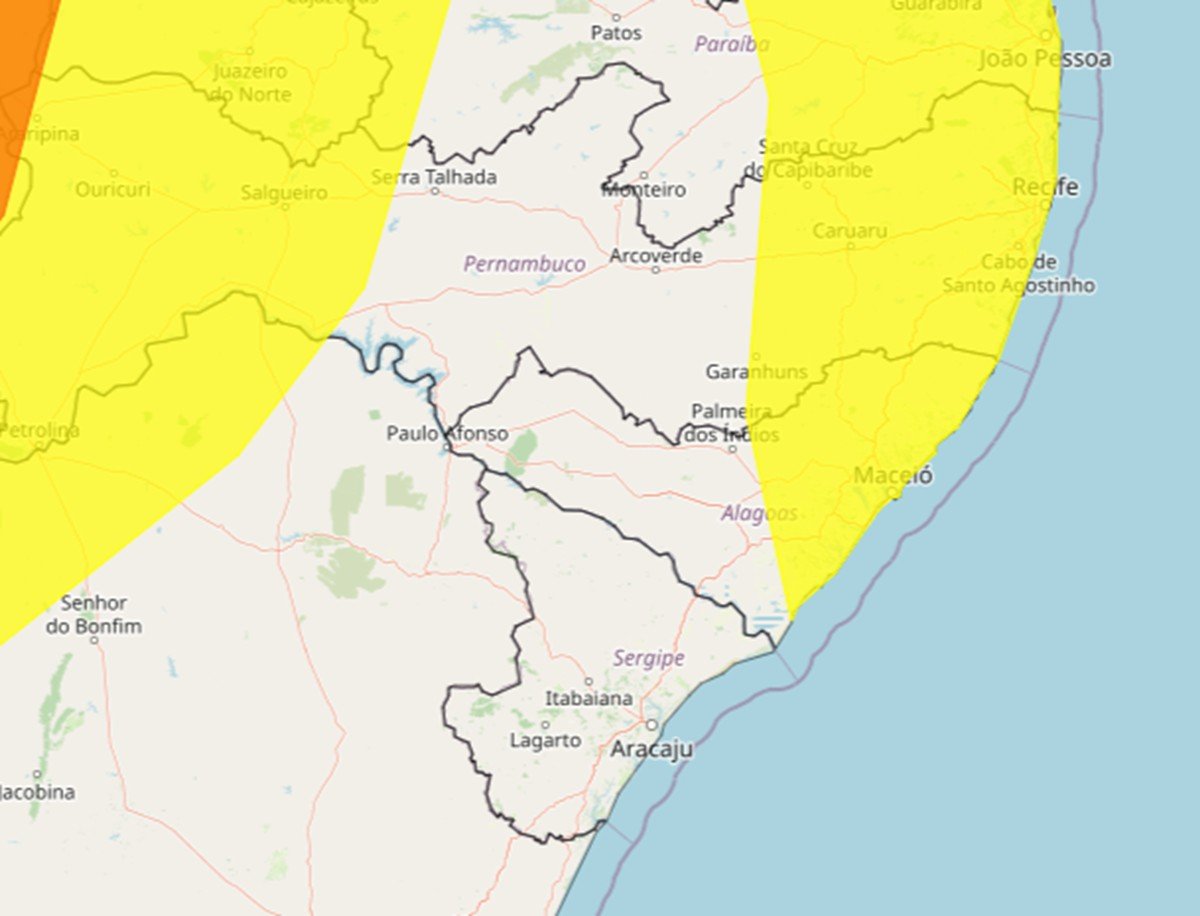 Chuvas intensas: Inmet emite alerta para 59 municípios de Alagoas nesta quinta (5)
