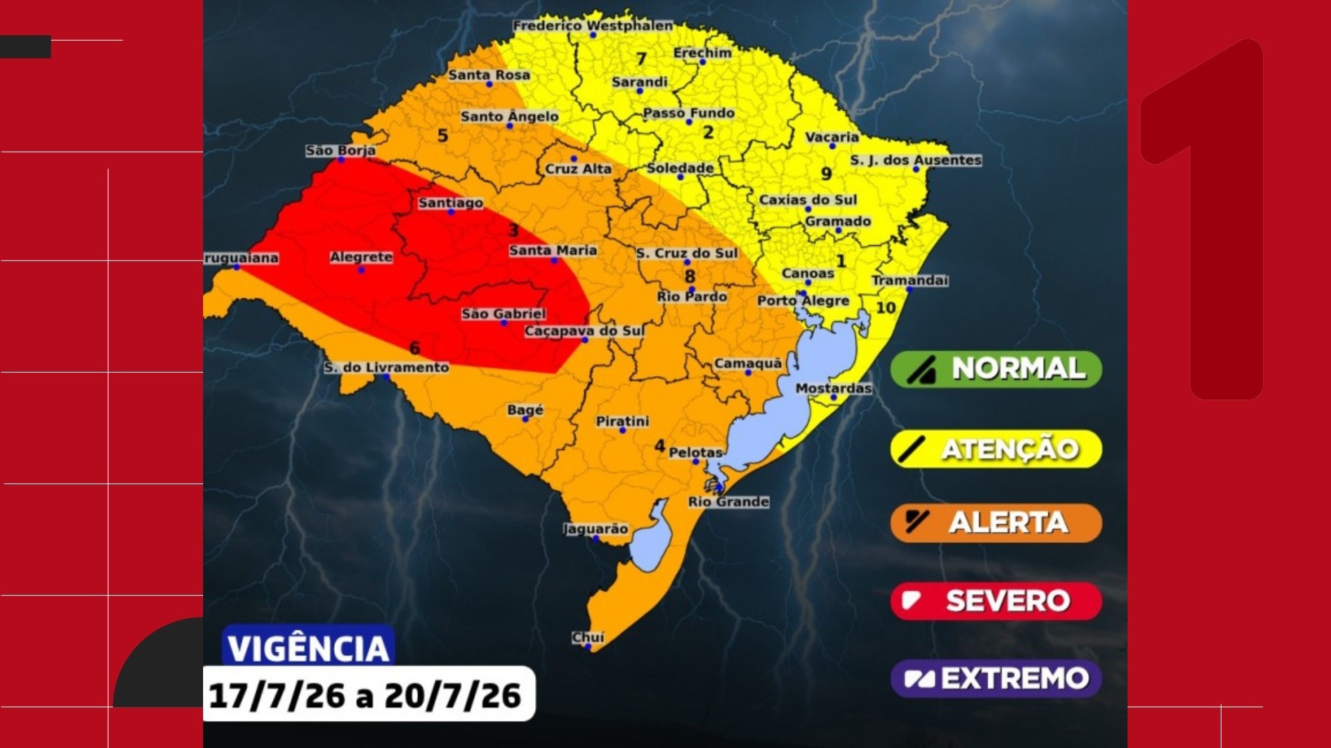 Rio Grande do Sul Sob Alerta: Análise do Impacto dos Temporais e Riscos de Tornados no Cenário Regional