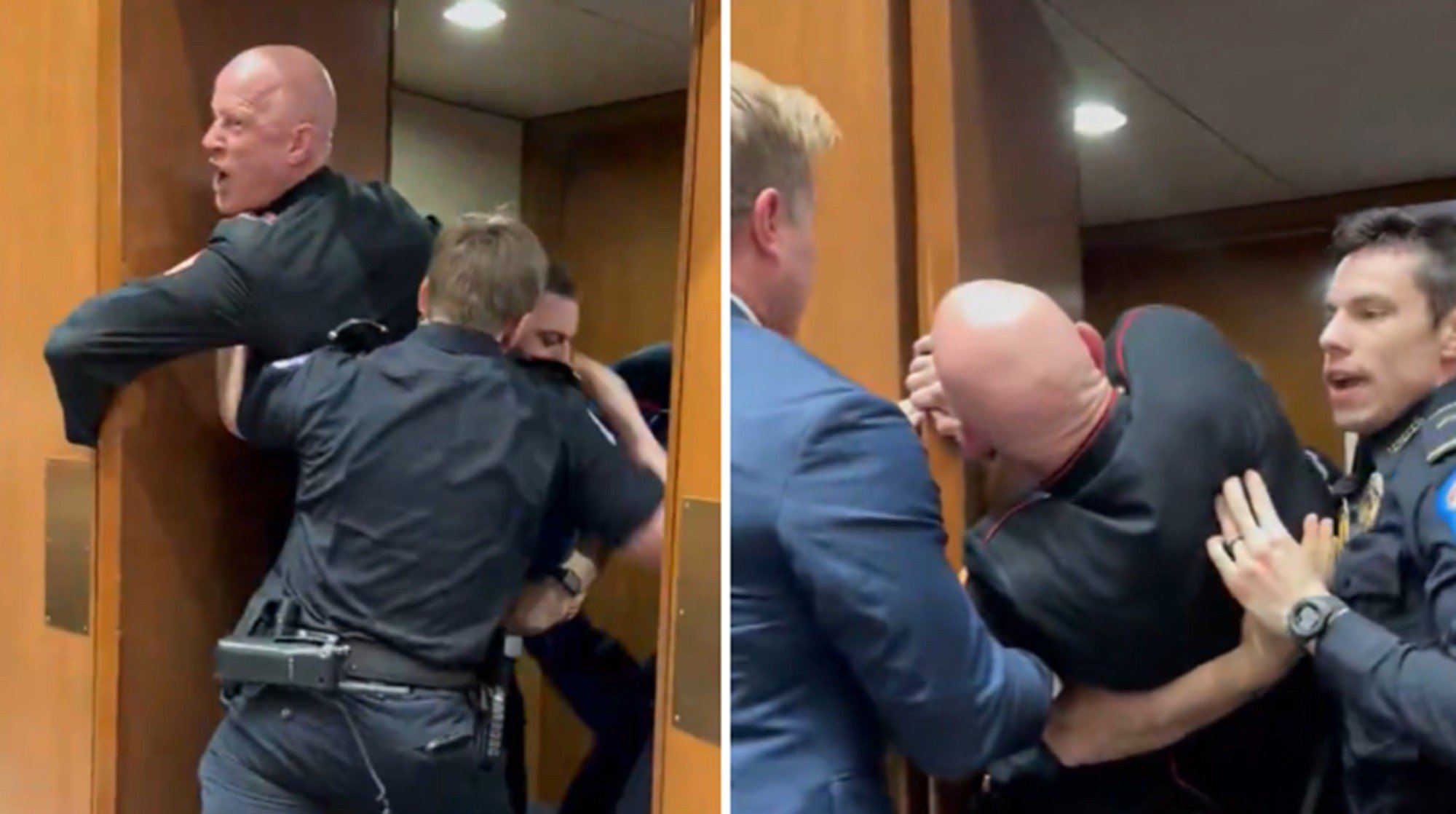 Ex-fuzileiro naval é expulso à força de audiência no Senado dos EUA após criticar guerra contra Irã