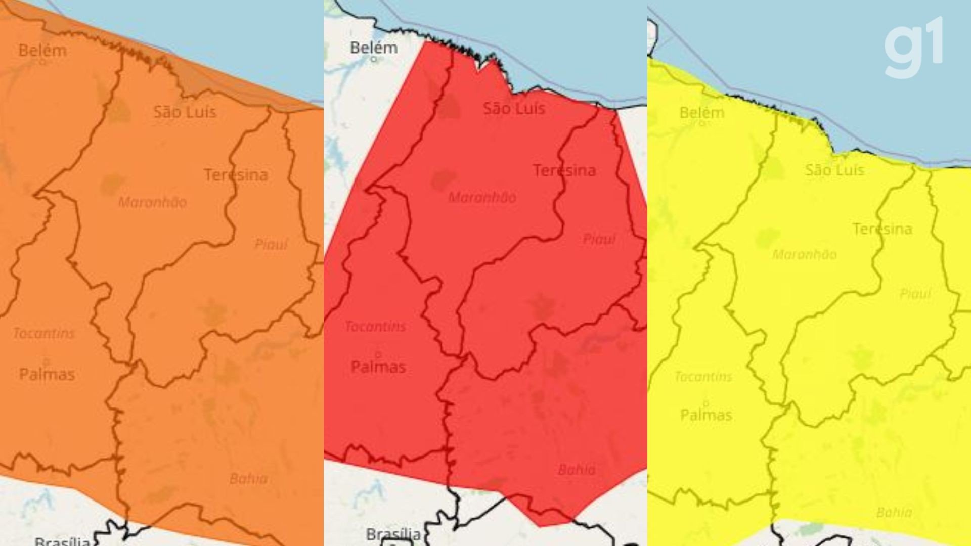 Inmet emite três alertas de chuvas intensas para todo o Maranhão