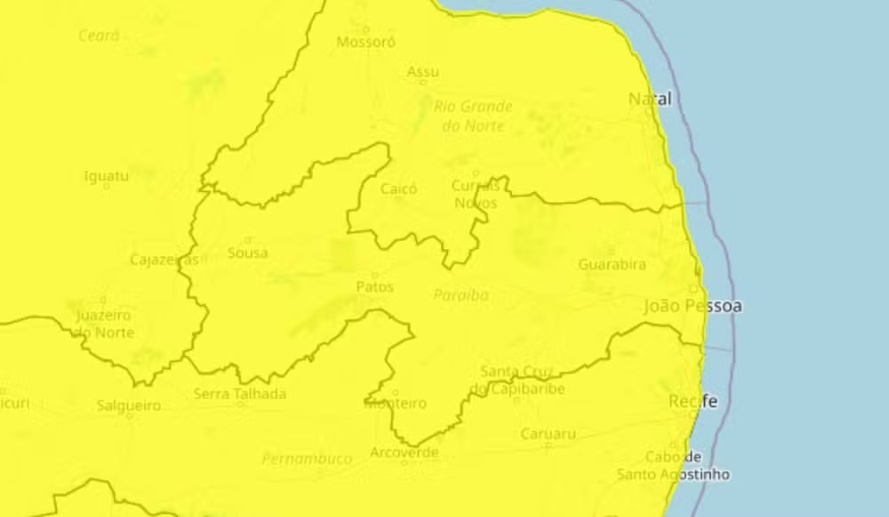 Paraíba Sob Ventos Constantes: O Impacto Prolongado do Alerta Meteorológico na Rotina Regional