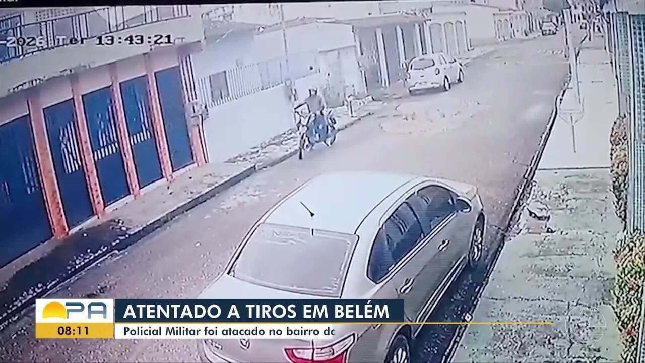 Policial militar é alvo de ataque a tiros no bairro do Castanheira, em Belém